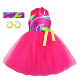 Kinder Mädchen Tutu Kleid rosa Kostüm Outfits 80er Jahre Workout Kostüm für kleine Mädchen
